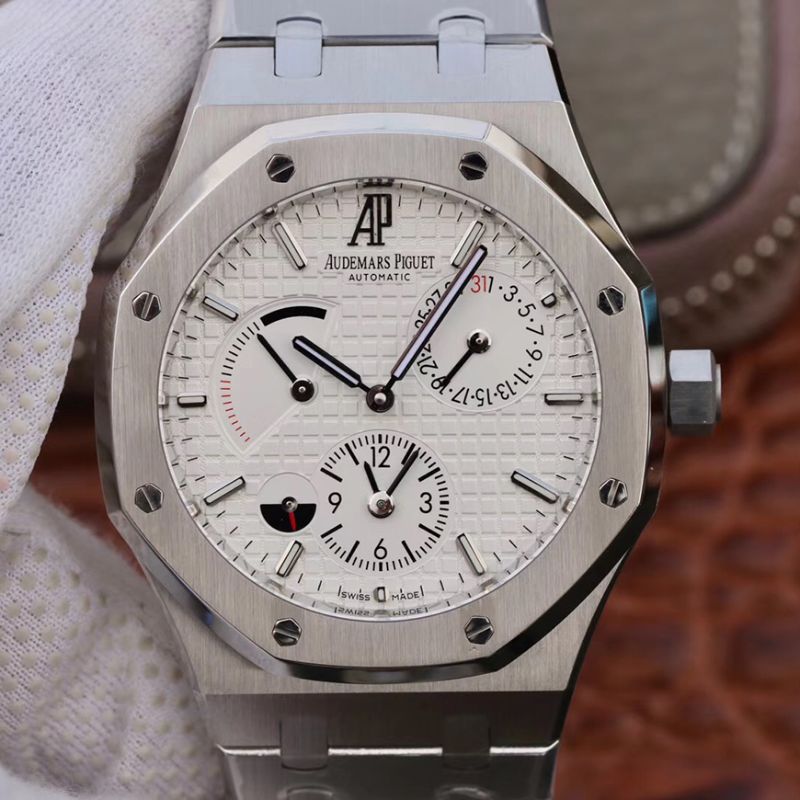 20190221114154350405 Replica Audemars Piguet Royal Oak 41MM 26120ST.OO.1220ST.02 TWA Factory White Dial - Image 1