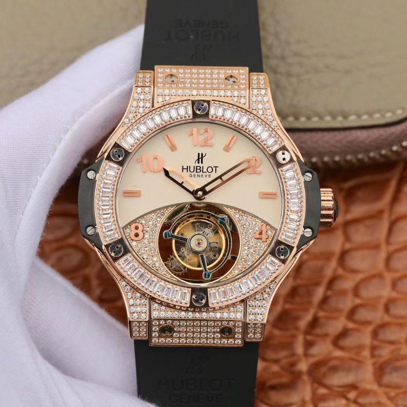 20190330145619863697 Replica Hublot Classic Fusion Rose Gold Tourbillon White Enamel Dial - Image 1