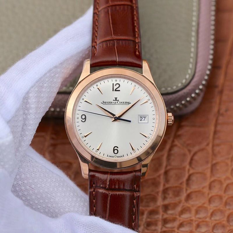 20190426152405193347 Replica Jaeger LeCoultre Master Control Date Q1542520 ZF Factory 18K Rose Gold White Dial - Image 1