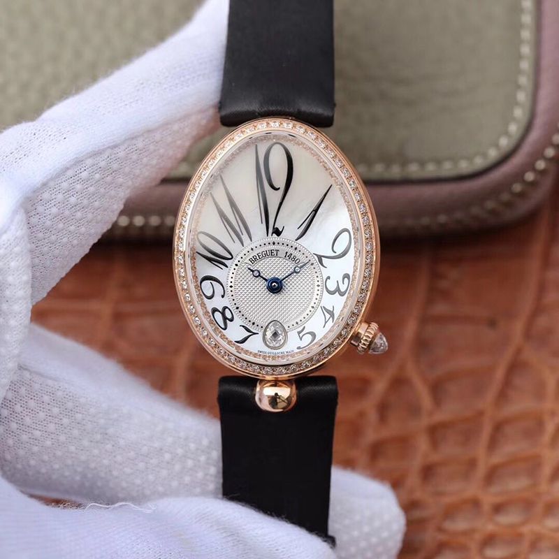 20190427172156900718 Replica Breguet Reine De Naples 8918BR/58/864/D00D Ladies ZF Factory 18K Rose Gold Mother Of Pearl Dial - Image 1
