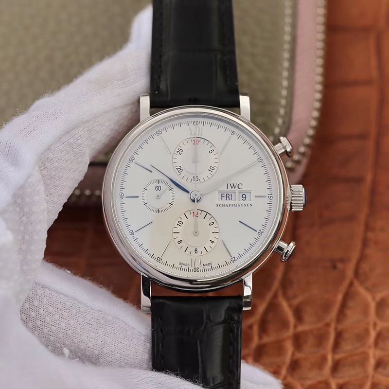 20190530093729747383 Replica IWC Portofino Chronograph Multi-function IW391022 ZF Factory 42mm X 13.5mm White Dial - Image 1