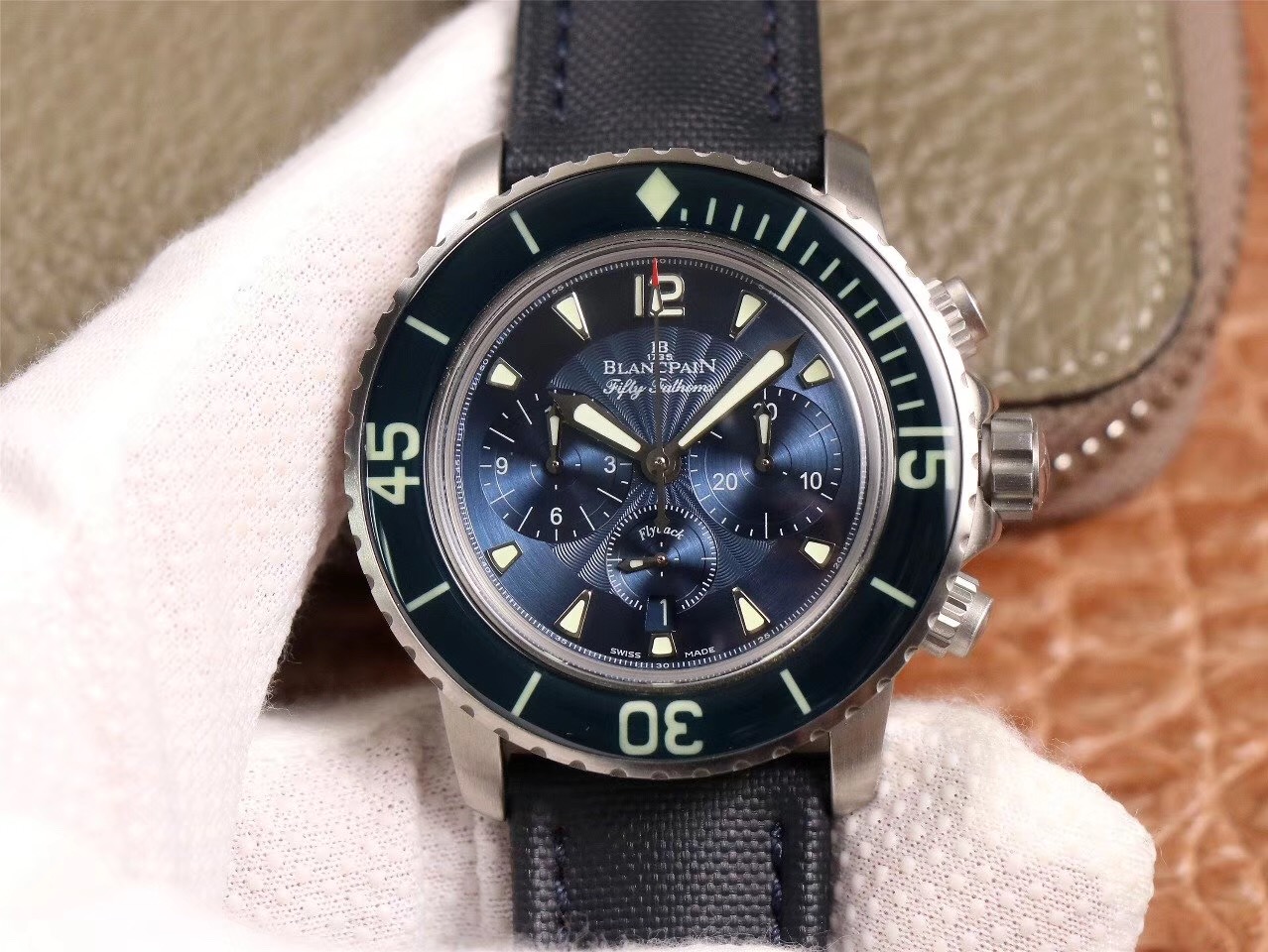 20191217155219 Replica Blancpain Fifty Fathoms Chronographe Flyback 5085FB-1140-52B OM Factory - Image 1