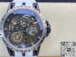 Replica Roger Dubuis Excalibur RDDBEX0549 BBR Factory Tourbillon White Leather Strap - Image 2