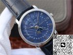 Replica Blancpain Villeret 6654-1529-55B OM Factory Dark Blue Strap - Image 3