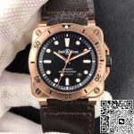 Replica Bell & Ross BR0392-D-BL-BR/SCA Gold Bezel - Image 2