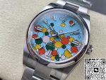 Replica Rolex Oyster Perpetual M126000-0009 36MM Clean Factory Blue Dial - Image 4