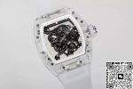 Replica Richard Mille RM055 RM Factory Transparent Case White Strap - Image 3