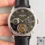 Replica Patek Philippe Tourbillon Moonphase Black Dial - Image 2