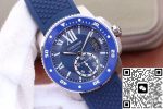 Replica Calibre De Cartier Diver WSCA0010 42MM JF Factory Blue Dial - Image 3