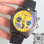Replica Breitling Chronomat 44 Blacksteel MB0111C3/I531/262S/M20DSA.2 GF Factory Yellow Dial - Image 4