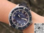 Replica Blancpain Fifty Fathoms 5015-12B40-O52 ZF Factory Blue Dial - Image 10
