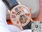 Replica Franck Muller Round Color Dreams Tourbillon 18K Rose Gold Diamond Dial - Image 3