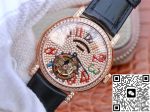 Replica Franck Muller Round Color Dreams Tourbillon 18K Rose Gold Diamond Dial - Image 4