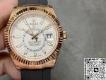 Replica Rolex Sky Dweller M326235-0004 Noob Factory Black Rubber Strap - Image 2