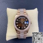Replica Rolex Day Date M128345rbr-0041 EW Factory Brown Diamond Bezel - Image 2