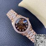 Replica Rolex Day Date M128345rbr-0041 EW Factory Brown Diamond Bezel - Image 7