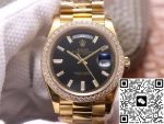 Replica Rolex Day Date M228348RBR-0001 EW Factory Diamond-Set Bezel - Image 2