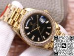 Replica Rolex Day Date M228348RBR-0001 EW Factory Diamond-Set Bezel - Image 3