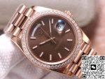 Replica Rolex Day Date M228345RBR-0005 EW Factory Diamond-Set Bezel - Image 5