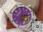 Replica Audemars Piguet Royal Oak Tourbillon 26522ST.OO.1220ST.01 R8 Factory Purple Dial - Image 3