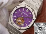 Replica Audemars Piguet Royal Oak Tourbillon 26522ST.OO.1220ST.01 R8 Factory Purple Dial - Image 4