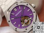 Replica Audemars Piguet Royal Oak Tourbillon 26522ST.OO.1220ST.01 R8 Factory Purple Dial - Image 5