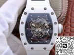 Replica Richard Mille RM055 KV Factory V2 White Ceramic Skeleton Dial - Image 2
