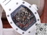 Replica Richard Mille RM055 KV Factory V2 White Ceramic Skeleton Dial - Image 5