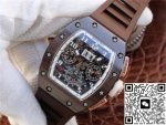 Replica Richard Mille Chronograph RM011 KV Factory Brown Crystal Dial - Image 4