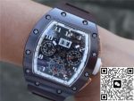 Replica Richard Mille Chronograph RM011 KV Factory Brown Crystal Dial - Image 10