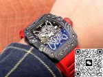 Replica Richard Mille RM35-02 ZF Factory Red Rubber Strap - Image 11