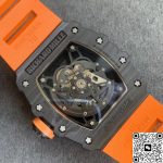 Replica Richard Mille RM35-02 KV Factory Orange Rubber Strap - Image 9