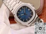 Replica Patek Philippe Nautilus 5711 PF Factory Diamond Bezel Blue Dial - Image 3