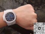 Replica Patek Philippe Nautilus 5711 PF Factory Diamond Bezel Blue Dial - Image 11