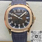Replica Patek Philippe Aquanaut 5167R-001 3K Factory Brown Rubber Strap - Image 2