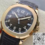 Replica Patek Philippe Aquanaut 5167R-001 3K Factory Brown Rubber Strap - Image 4