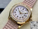 Replica Patek Philippe Aquanaut 5072R-001 PPF Factory Pink Rubber Strap - Image 4