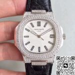 Replica Patek Philippe Nautilus Jumbo 5719/1G-001 White Dial - Image 2