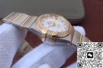 Replica Omega Constellation Double Eagle Lady White Mother-Of-Pearl Dial 27MM 3S Factory - Image 7