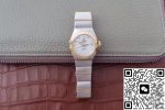Replica Omega Constellation Double Eagle Lady White Mother-Of-Pearl Dial 27MM 3S Factory - Image 10