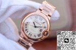 Replica Ballon Bleu De Cartier Ladies 33MM W6920068 V9 Factory White Textured Dial - Image 4