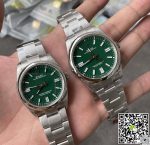 Replica Rolex Oyster Perpetual 41MM M124300-0005 VS Factory Green Stainless Steel - Image 11