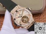 Replica Hublot Classic Fusion Rose Gold Tourbillon White Enamel Dial - Image 3