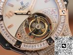 Replica Hublot Classic Fusion Rose Gold Tourbillon White Enamel Dial - Image 5