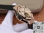 Replica Hublot Classic Fusion Rose Gold Tourbillon White Enamel Dial - Image 6