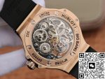 Replica Hublot Classic Fusion Rose Gold Tourbillon White Enamel Dial - Image 8