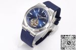 Replica Vacheron Constantin Overseas Tourbillon 6000V/110A-B544 BBR Factory Blue Rubber Strap - Image 4