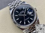 Replica Rolex Datejust M126234-0015 36MM Clean Factory Black Dial Stainless Steel Strap - Image 3