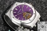 Replica Audemars Piguet Royal Oak Tourbillon R8 Factory Purple Dial - Image 6
