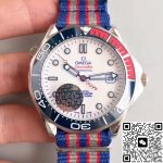 Replica Omega Seamaster Diver 300M Co-Axial 41MM Commander 007 212.32.41.20.04.001 UR Factory White Dial - Image 2